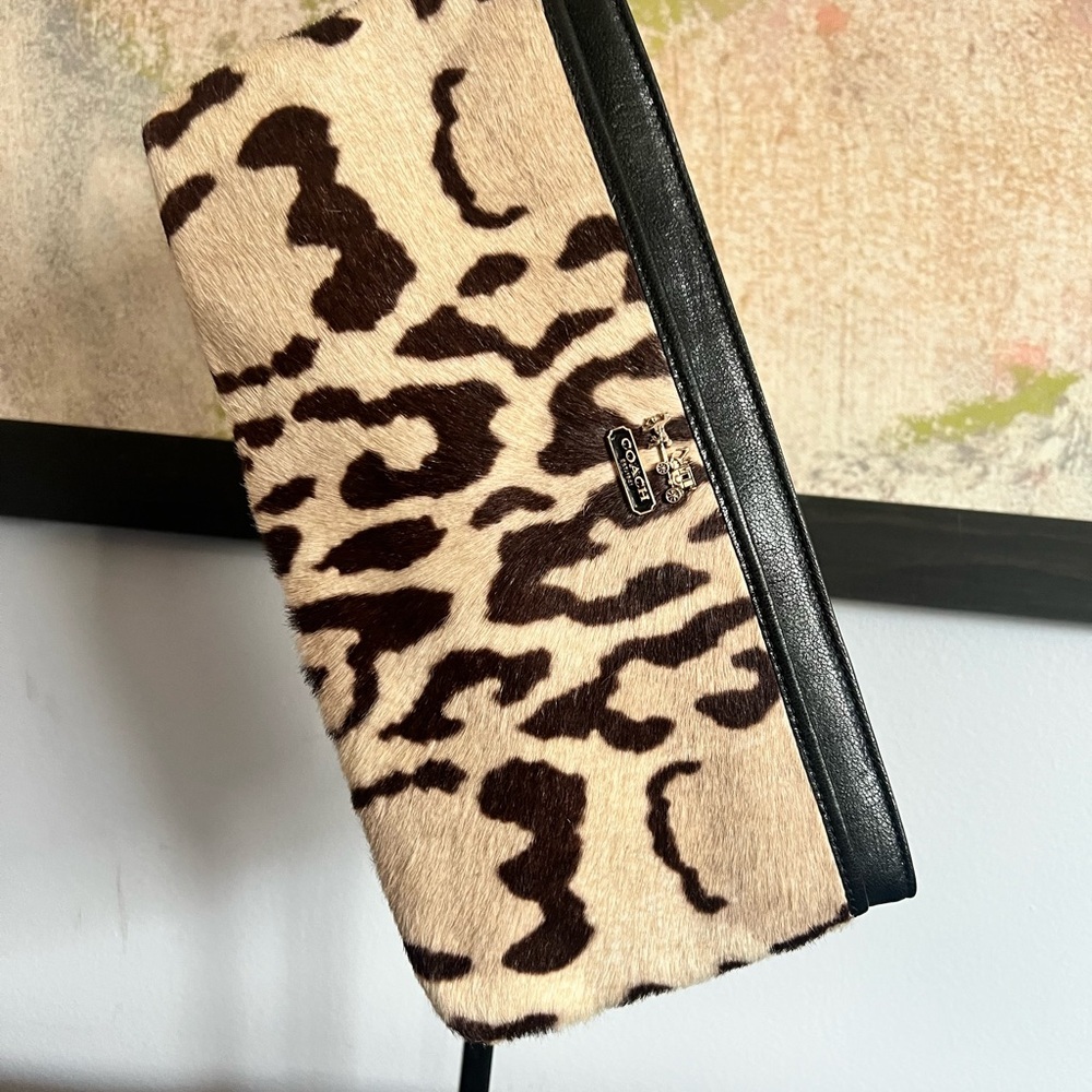 Coach Ocelot Calf Hair Wristlet - Picture 3 of 7